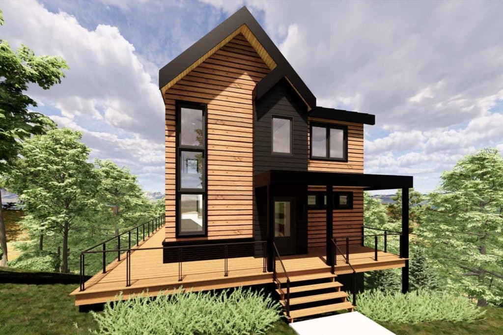 3 bedroom cabin model by Lodges at Reedmont and Compass Development